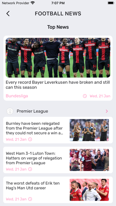 Nova Score - Football Update Screenshot