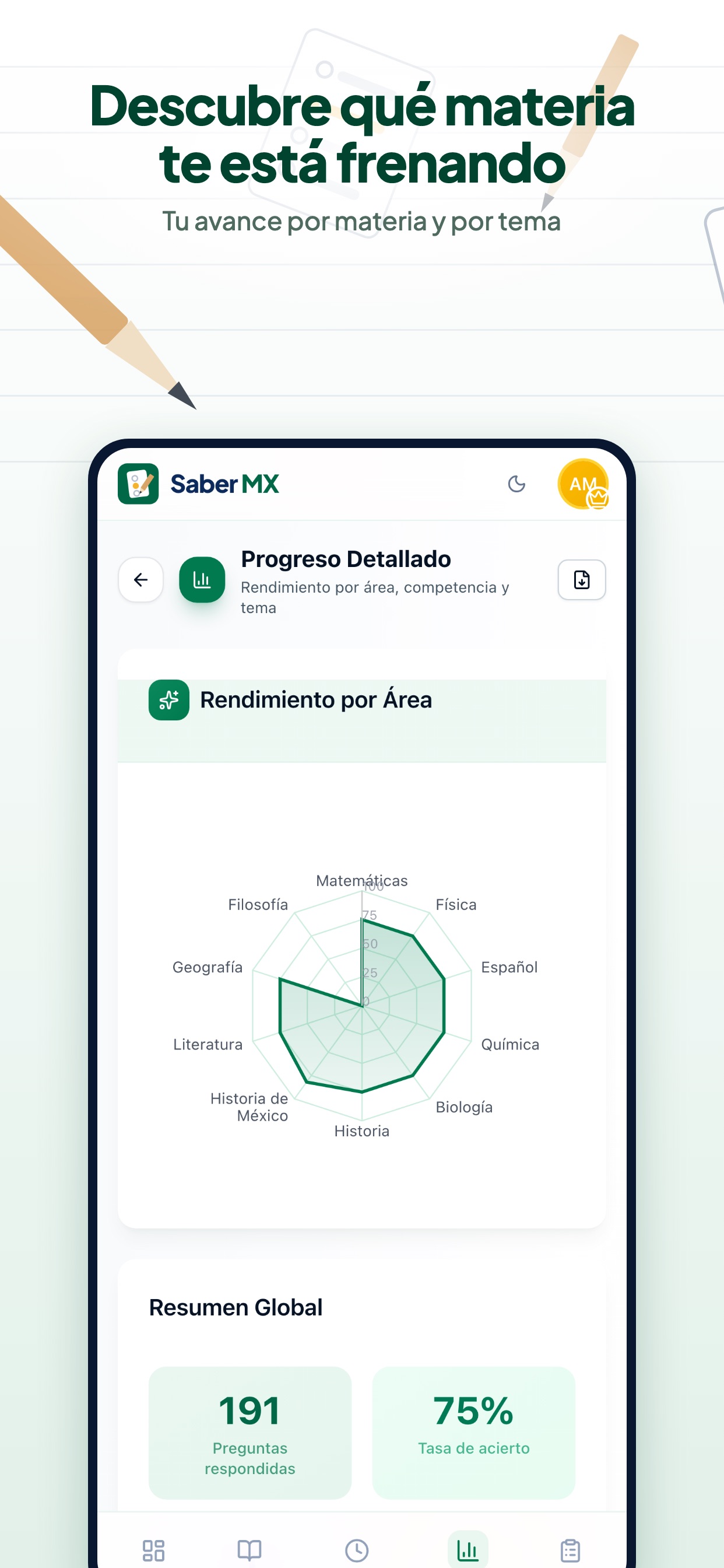 Screenshot 3 of Saber MX: examen de admisión