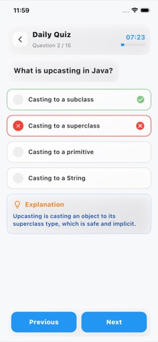 Java Basics Quiz Screenshot 5 of 5