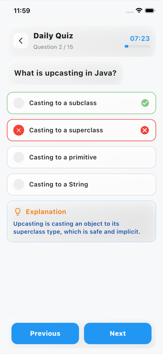 Java Basics Quiz Screenshot 5 of 5