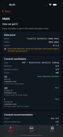 TrueFill: Conduit Fill iPhone screenshot