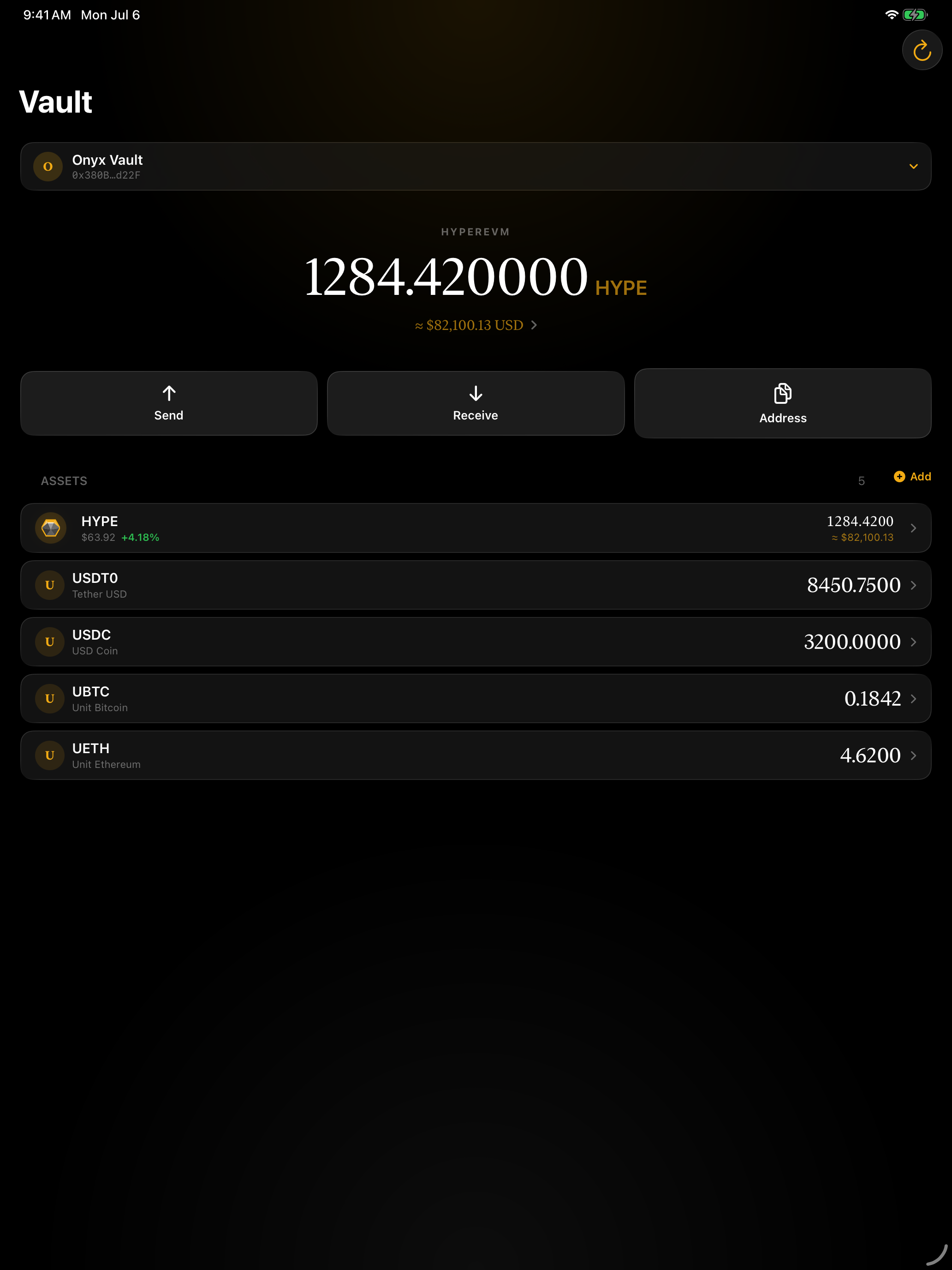 Onyx Wallet: Crypto Vault screenshot 6