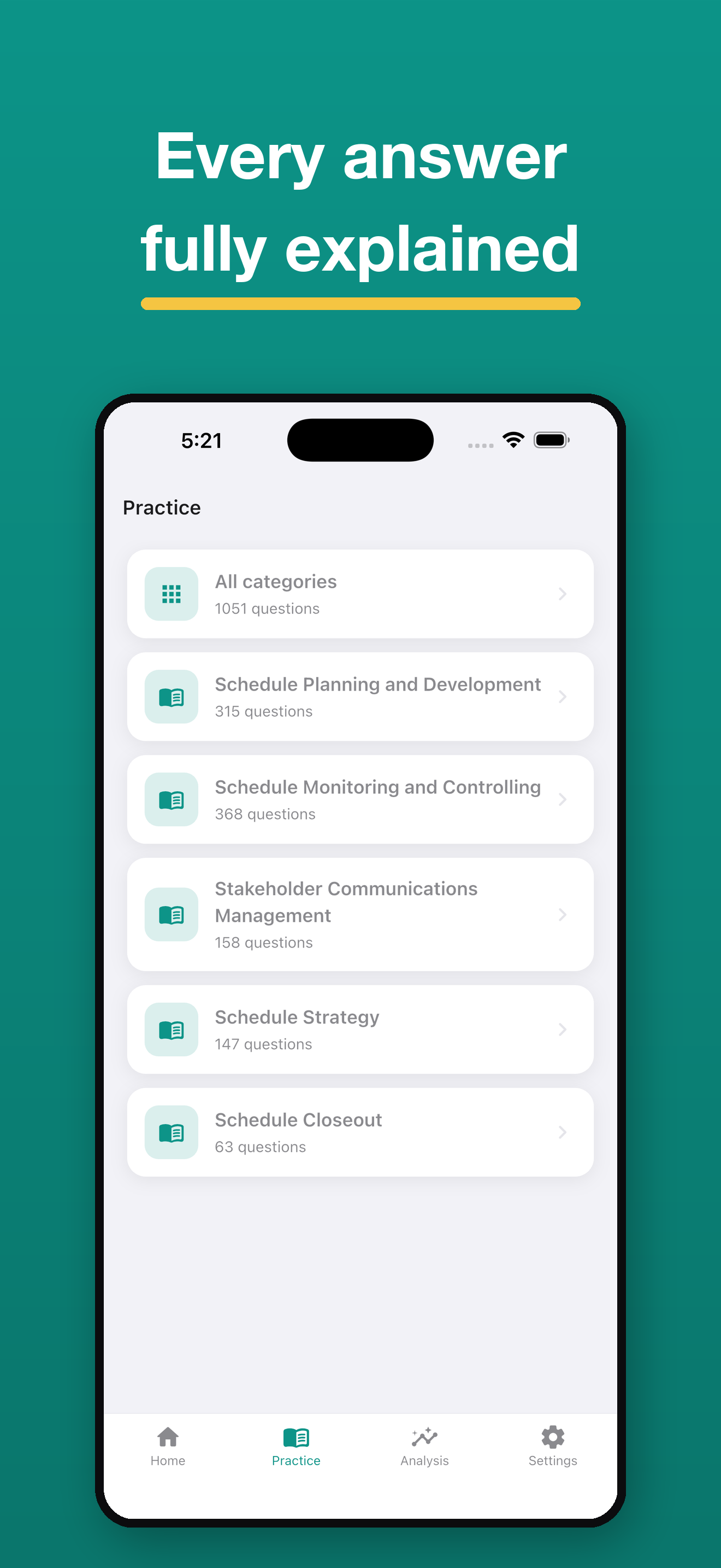 PMI-SP Scheduling Prep screenshot 3