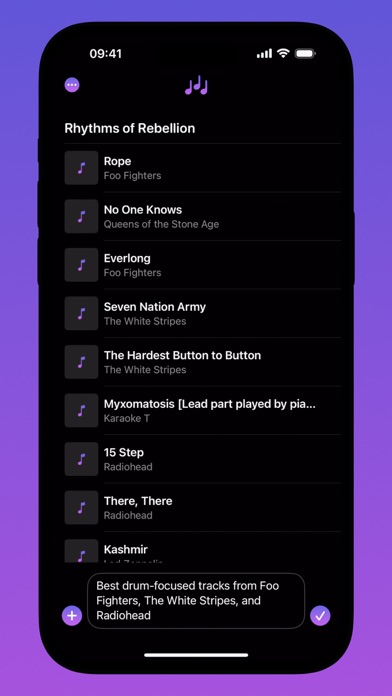 Harmony: AI Playlist Maker Screenshot