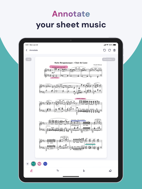 Maestro Amadeus: Sheet Music iPad screenshot