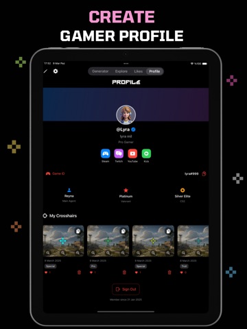 Custom Crosshair iPad screenshot