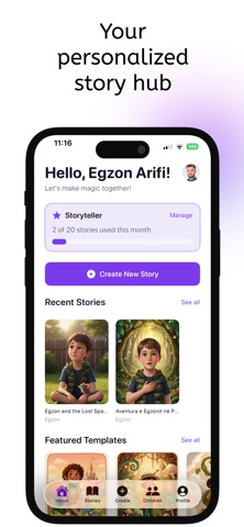WonderTales - AI storyteller iPhone screenshot