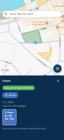 Lemvig Parkering iPhone screenshot