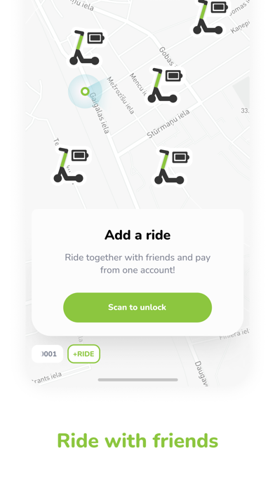 Ridex - Scooter Rental Screenshot