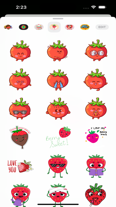 Screenshot #2 pour StrawBerry Stickers Pack