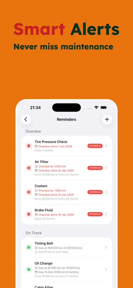 AutoLog — Car Maintenance — iPhone screenshot 2