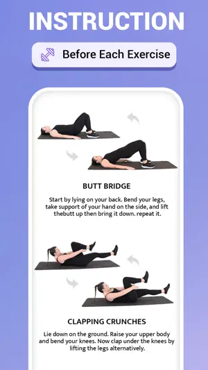 Flat Stomach Workout - 30 Days screenshot 4
