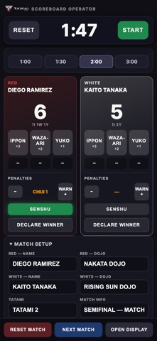 Taikai Kumite Scoreboard screenshot