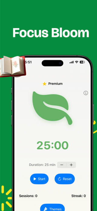 Focus Bloom: Pomodoro Timer Screenshot 1 of 4