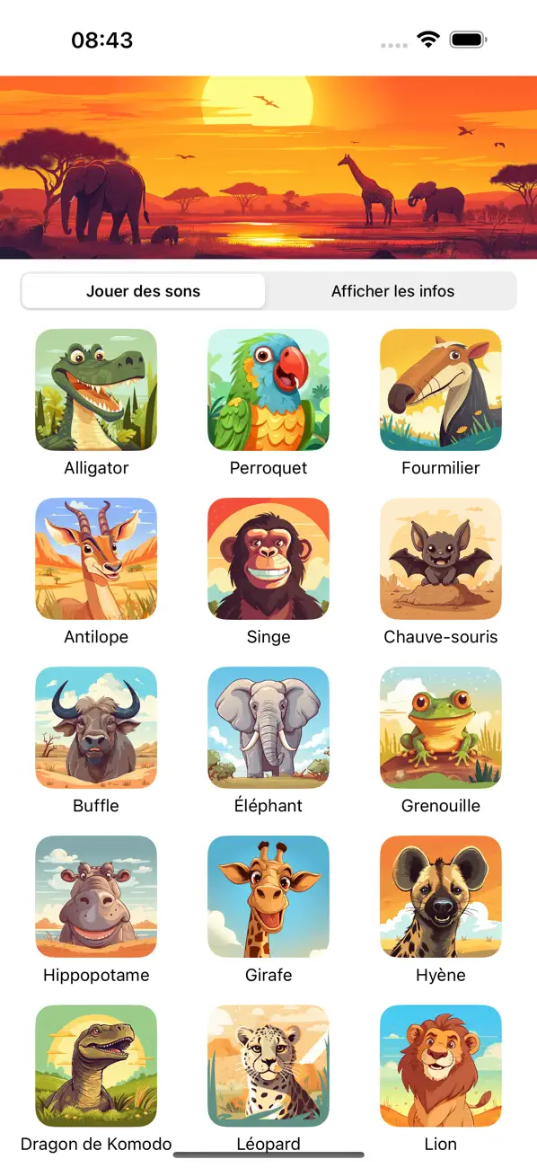 Screenshot #1 pour Sons de safari