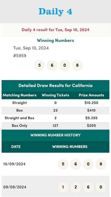 California Lottery Numbers screenshot-6