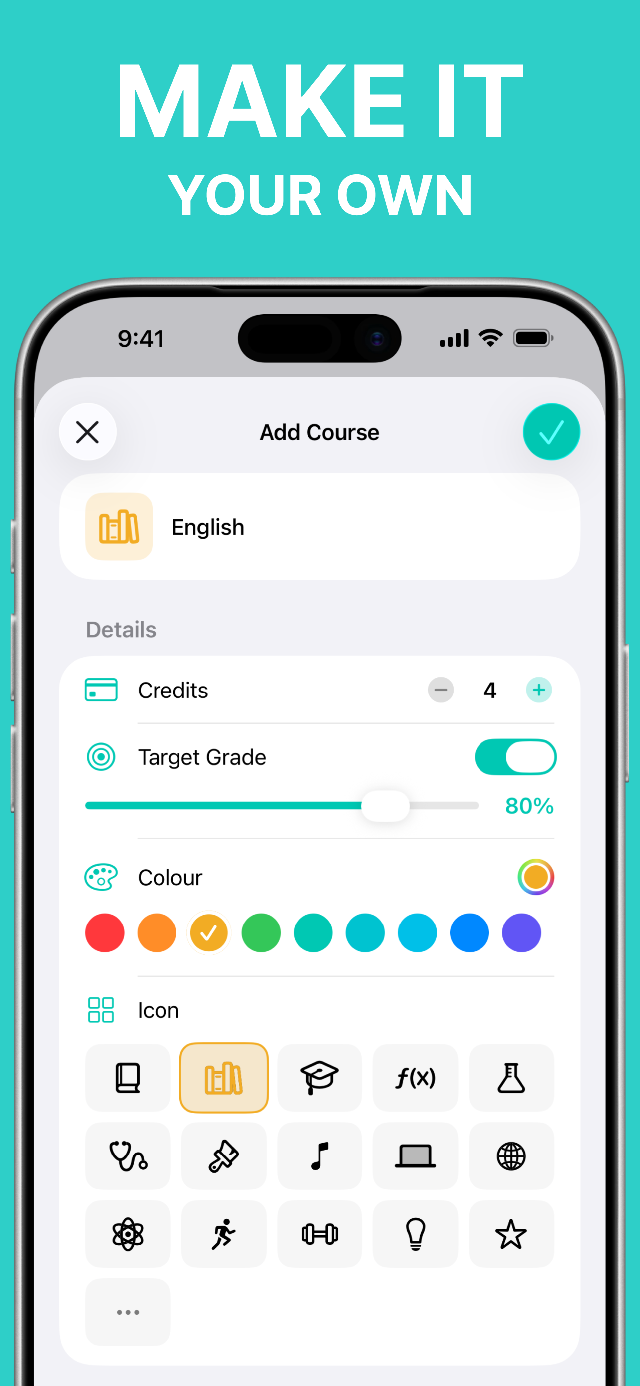 Grade Tracker & GPA: MyGrades