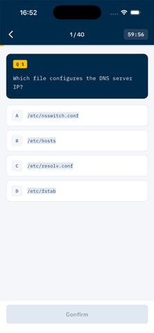 Exam Pass LPI iPhone screenshot