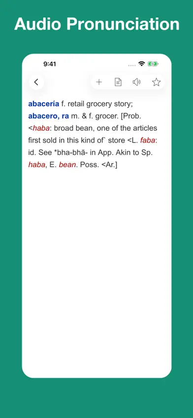 Spanish Etymology Dictionary screenshot 3