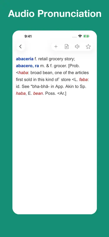 Spanish Etymology Dictionary screenshot 3 of 5