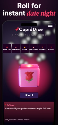 CupidDice: Couples Dice Game iPhone screenshot