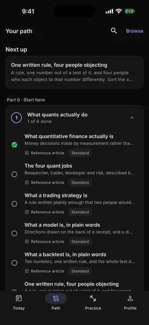 Thuztra Learn: Quant Finance screenshot 2