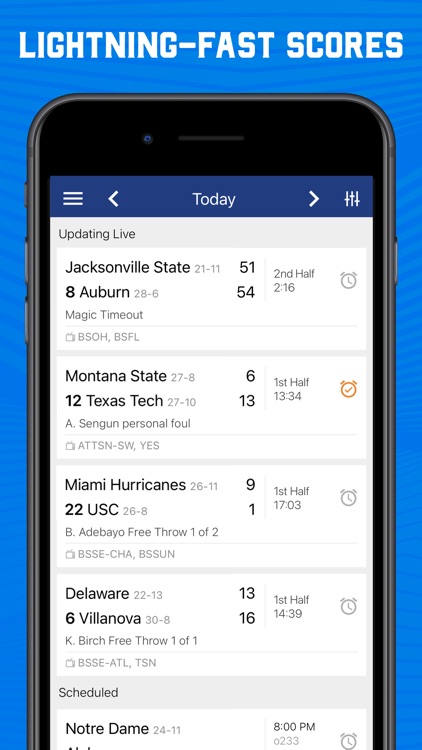 Scores App: College Basketball