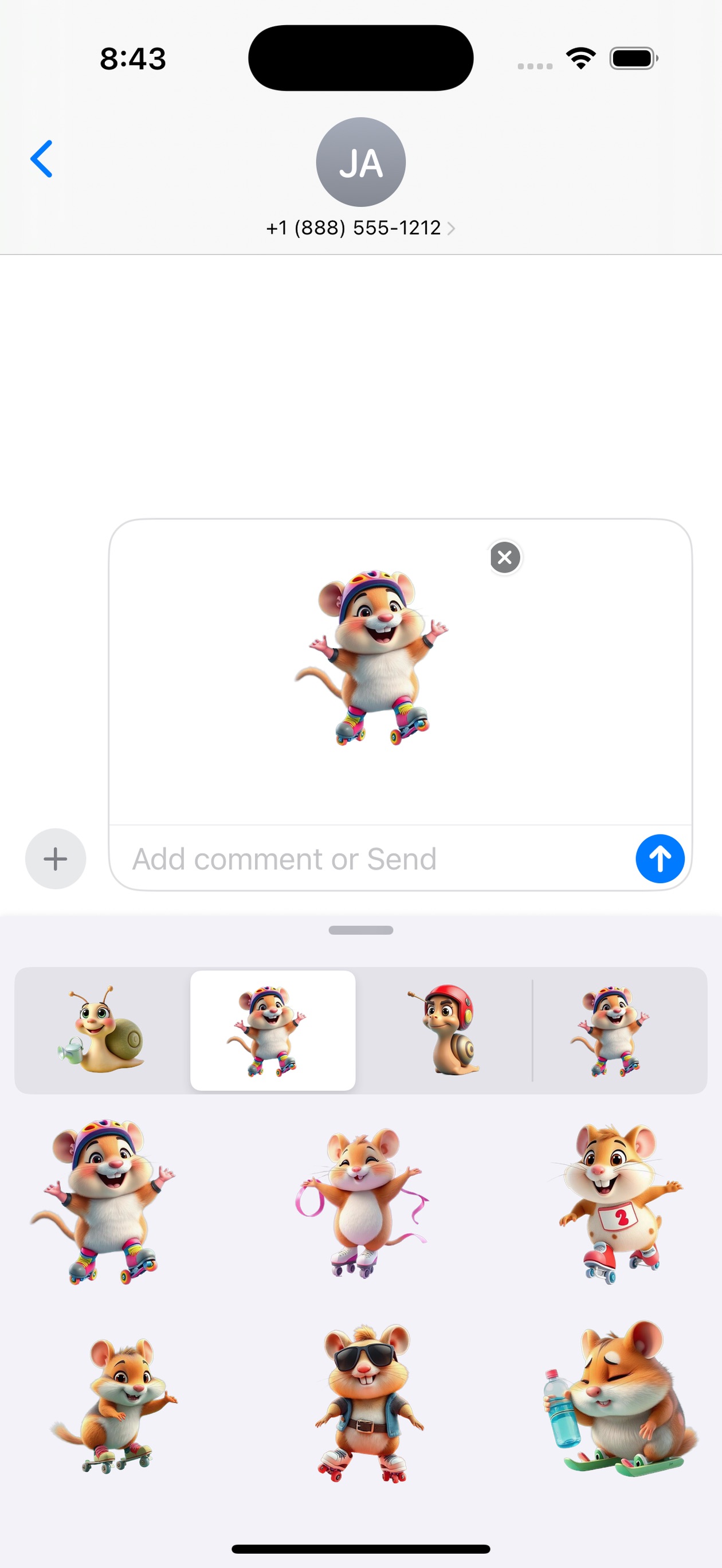 Screenshot 5 of Cozy Critters Sticker Set