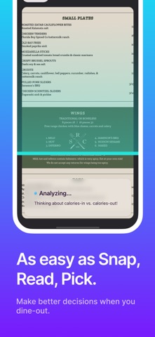 MenuScan - Restaurant Calories screenshot