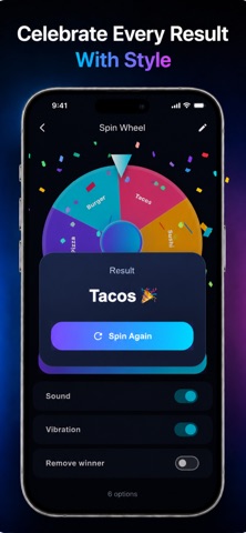 Decision Wheel - Random Picker iPhone screenshot