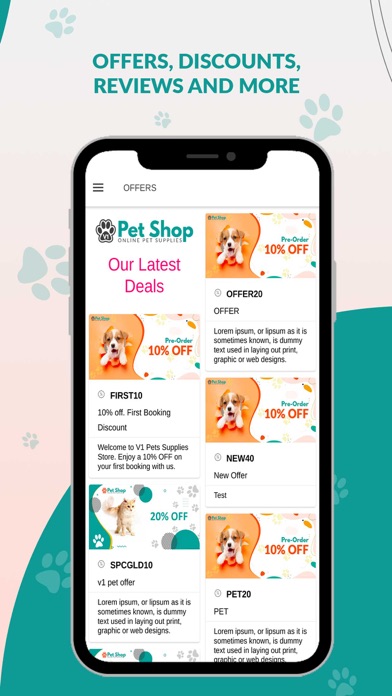 V1 Pets Supplies Stores Screenshot