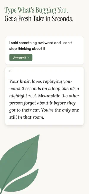 Unworried: Stop Overthinking screenshot 2