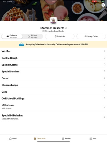 Mammas Desserts iPad screenshot