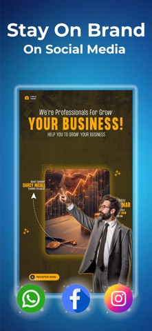 Pixel Lab: Logo & Flyer Maker iPhone screenshot