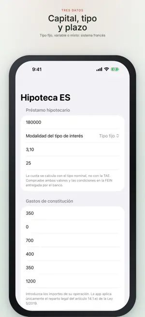 Hipoteca ES: Calculadora screenshot 2