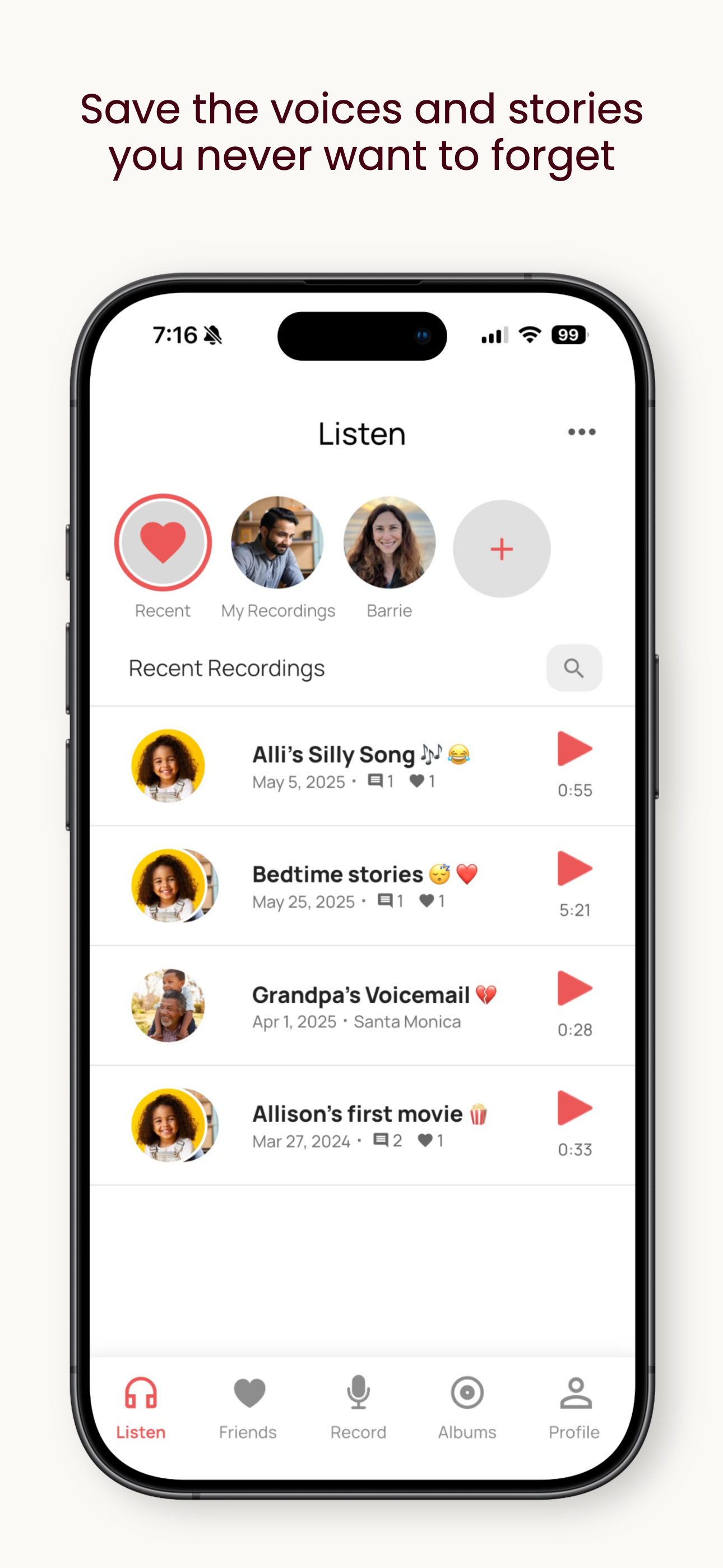 Leaf - Voice Memory App