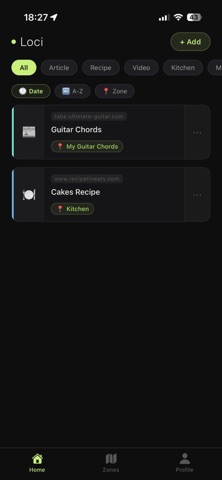 Loci - Save by Location screenshot