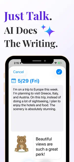 Bear Diary｜Journaling Lifelog screenshot 2