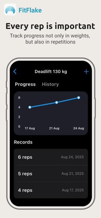 FitFlake Gym Records Tracker Screenshot 3 of 5