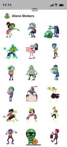 Aliens Stickers! screenshot #3 for iPhone