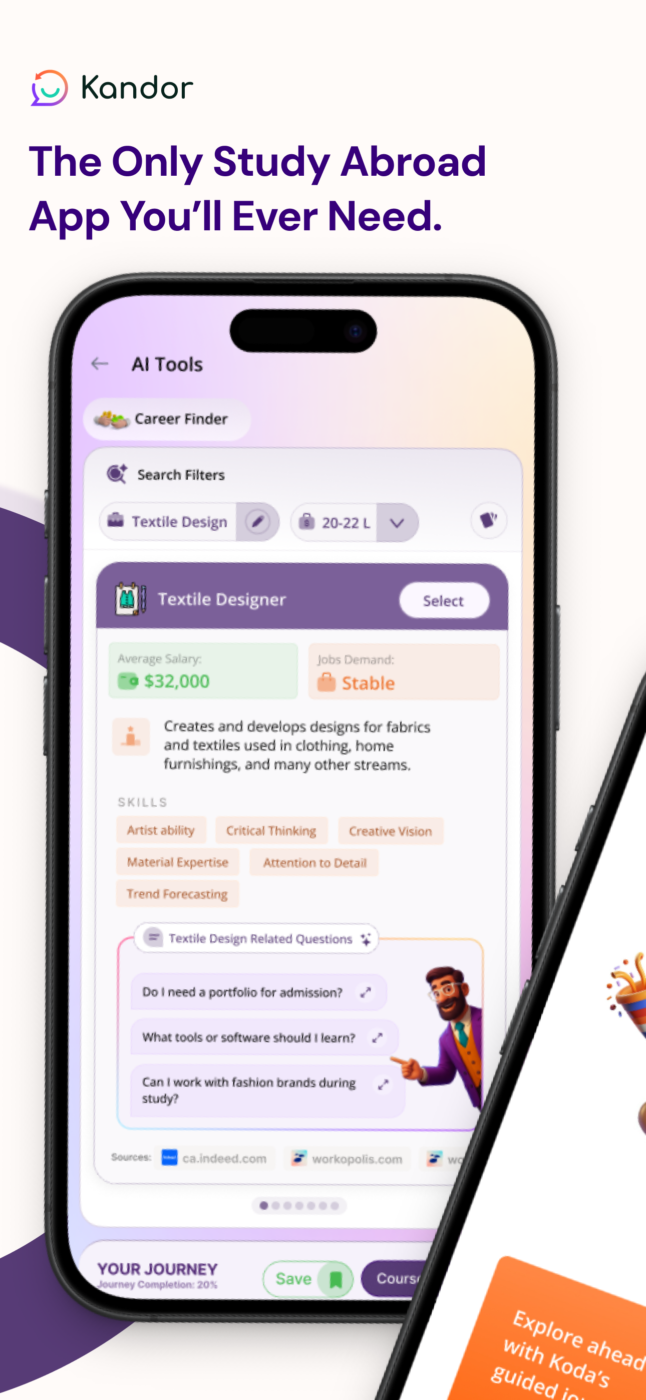 Kandor: AI Study Abroad Guide