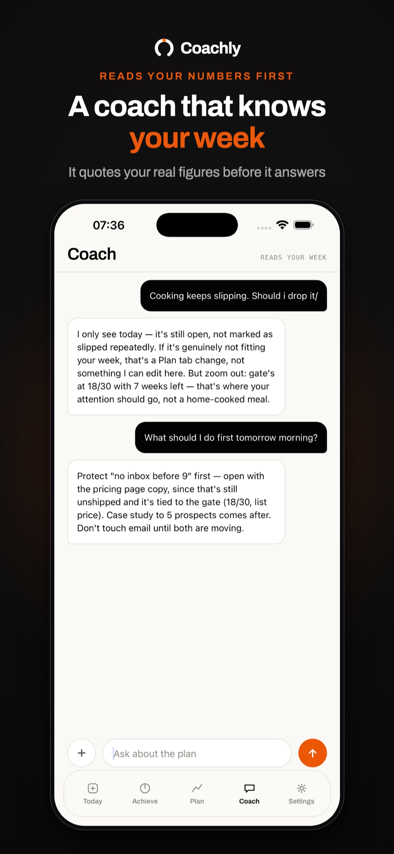 Screenshot 3 of Coachly: Personal AI Coach