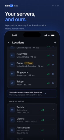 hideip.net: VPN & VLESS Client Screenshot 4 of 7