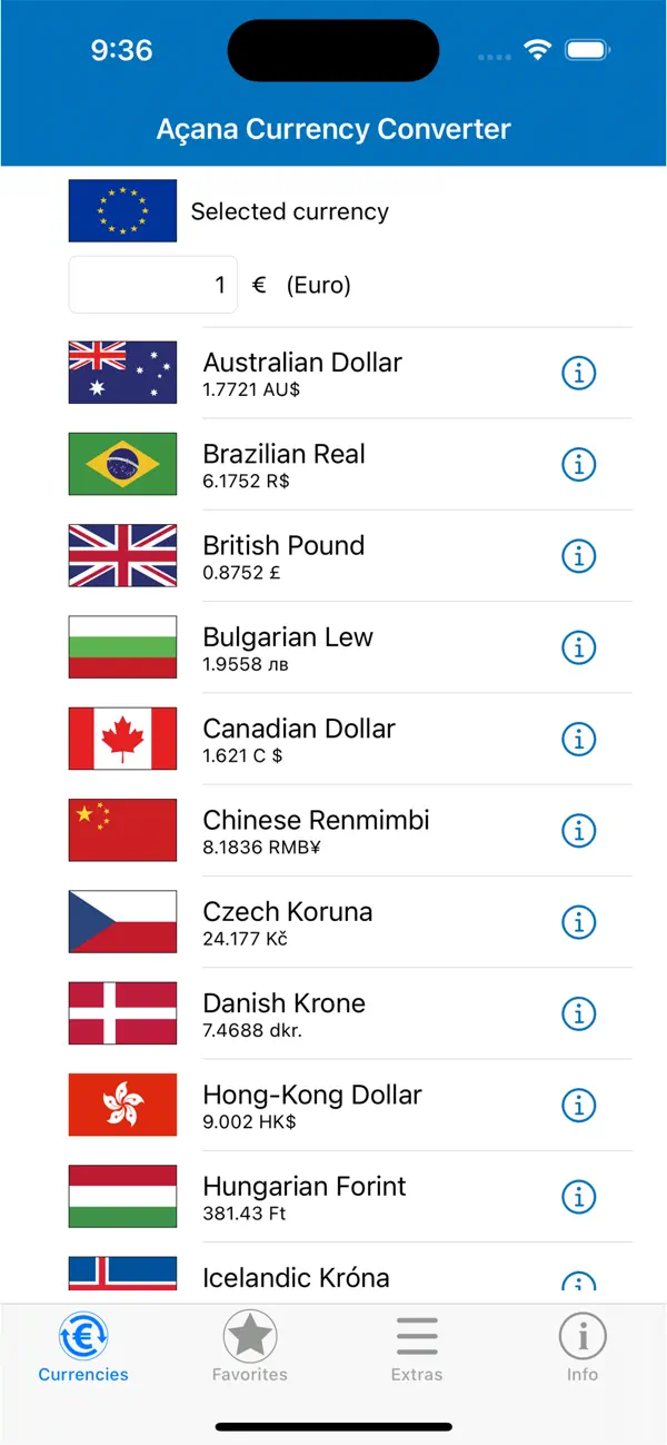 Screenshot #1 pour Acana Currency Converter