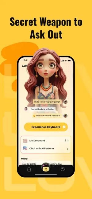 Rizz AI Chat Wingman: Lovekey screenshot 1