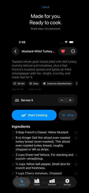 Chef.AI: Food Scan; Recipe Gen screenshot 3