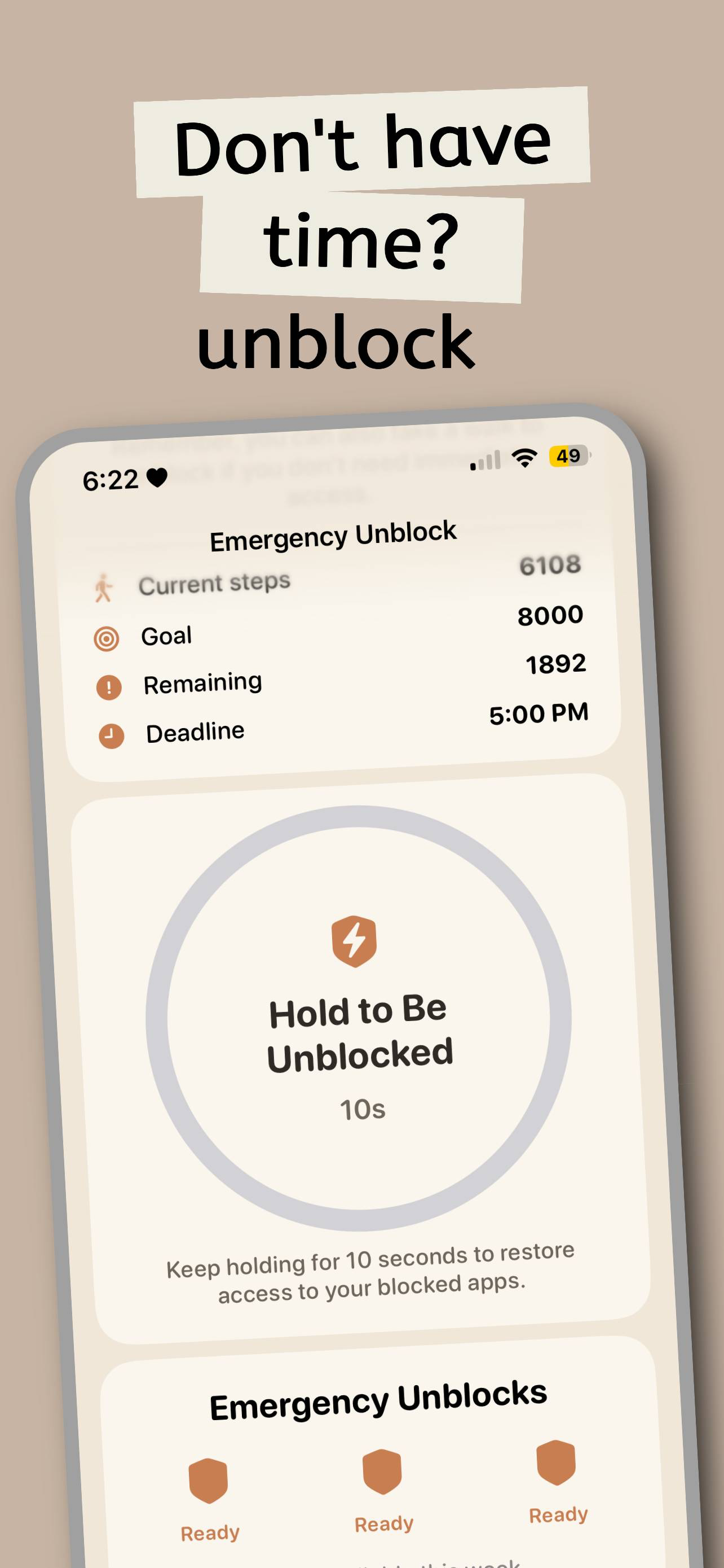 Steps: Screen Time Control