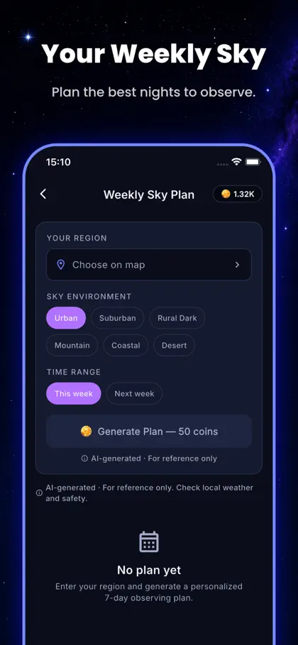 Screenshot 4 di 5 di Ceno: Stargazing Community