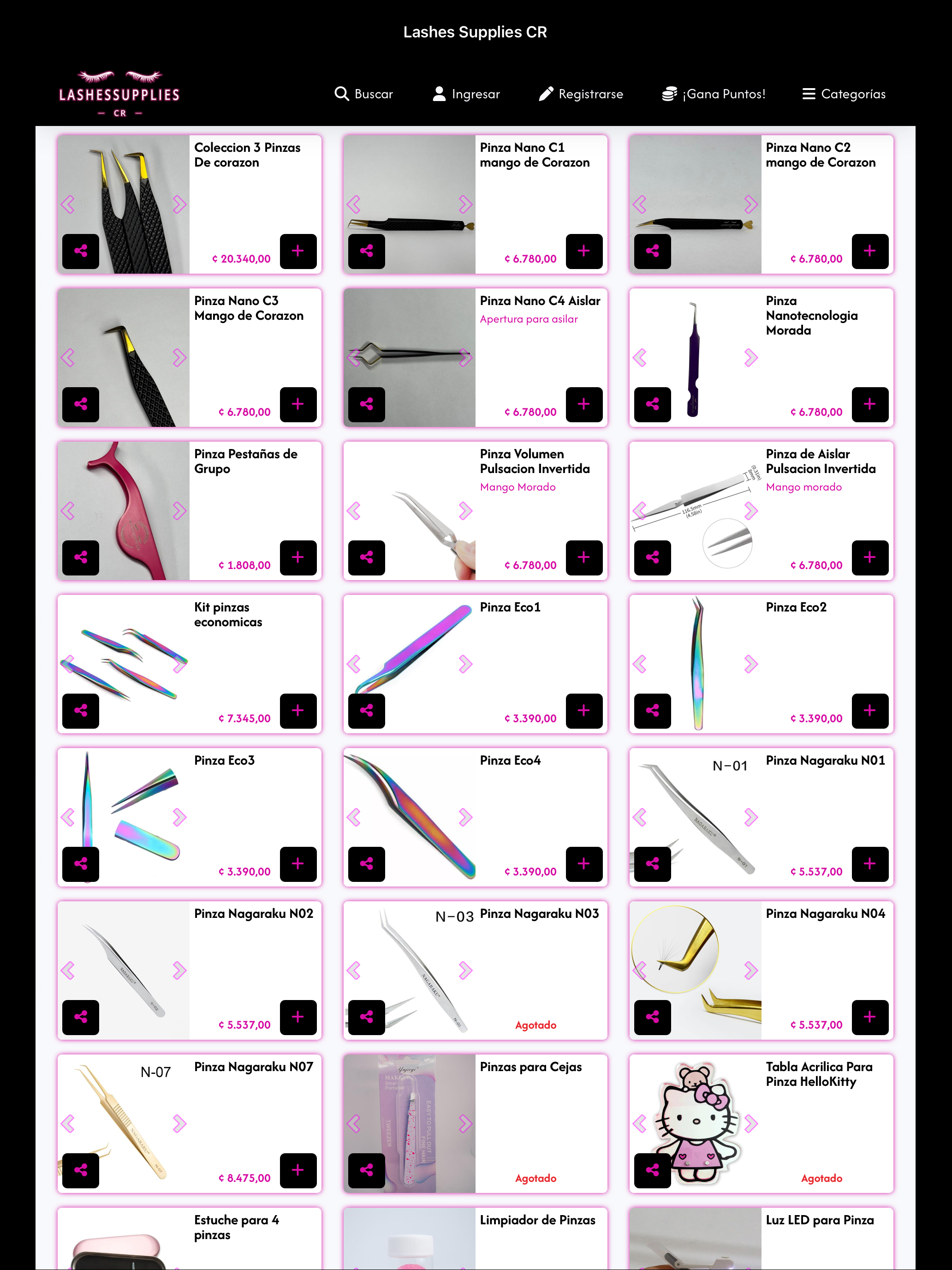 Lashes Supplies CR