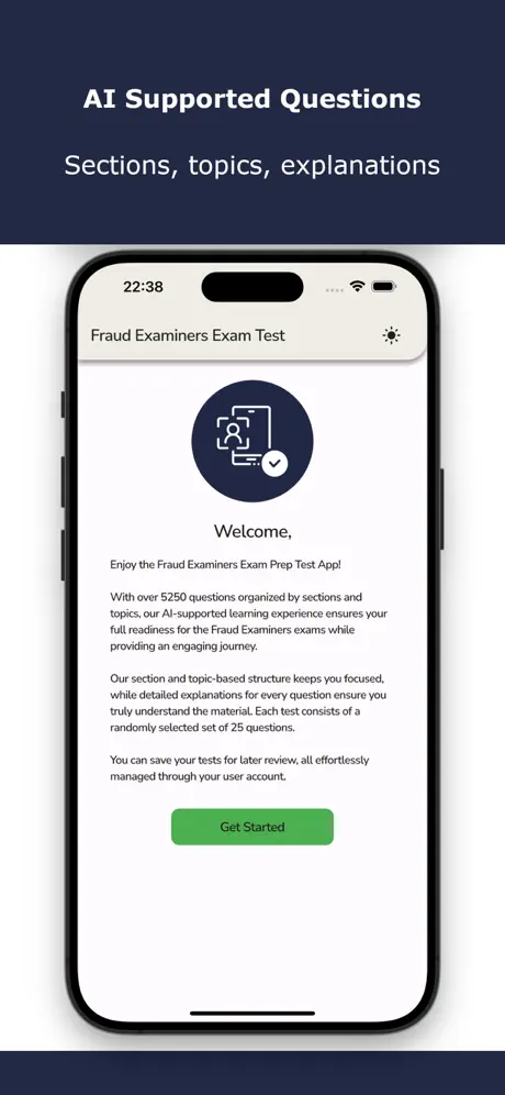Fraud Examiners Exam Prep Test Screenshot 2